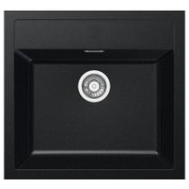 CUBA FRANKE DE SOBREPOR SIRIUS SID 610 CARBON BLACK TECTONITE 59x62CM 16783