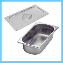 Cuba Gastronomica Com Tampa Gn Buffet Inox 1/3 100mm