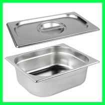 Cuba Gastronomica Com Tampa Gn Buffet Inox 1/4 100mm