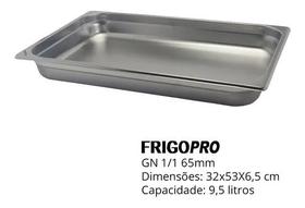 Cuba Gastronômica de Inox GN 1/1 de 65 mm com Tampa FrigoPro Cuba Gastronômica de Inox GN 1/1 de 65 mm com Tampa FrigoPro