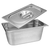 CUBA Gastronômica Em INOX GN 1/3x200 mm 7,2 Litros COM TAMPA 1/3 Em INOX ZAHAVCUBA Gastronômica Em INOX GN 1/3x200 mm 7,2 Litros COM TAMPA 1/3 Em INOX