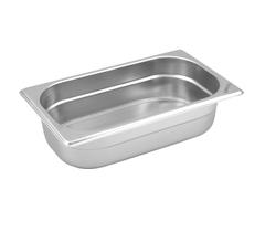 CUBA Gastronômica Em Inox GN 1/3x65 mm 2,5 Litros Sem TAMPA ZAHAV