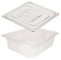 Cuba Gastronômica Em POLICARBONATO GN 1/2X150 mm 9,5 Litros + TAMPA Em POLI 1/2 CAMBRO