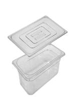 Cuba Gastronômica Em POLICARBONATO GN 1/3X200 mm 7 Litros COM TAMPA Em POLI 1/3 SEM ABERTURACAMBRO