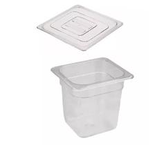 CUBA Gastronômica Em POLICARBONATO GN 1/6X150 mm 2,2 Litros + TAMPA 1/6 Em POLI Sem ABERTURA CAMBRO CUBA Gastronômica Em POLICARBONATO GN 1/6X150 mm 2,2 Litros + TAMPA 1/6 Em POLI Sem ABERTURA CAMBRO