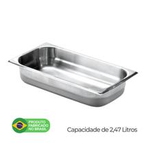 Cuba Gastronomica GN 1/3 x 65mm Profundidade em Aço Inox 304