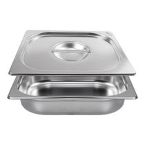 Cuba Gastronomica Padrão Gn 1/2 65mm com Tampa Inox Weck