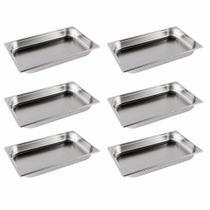Cuba Gastronomica Sebem GN 1/1X65MM Prof. Aço Inox Kit 6 Un Sebem