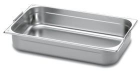 Cuba Gastronômica Tramontina 1/1 em Aço Inox com Alças Móveis Profundidade 180 mm - Aço 304