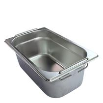 CUBA GN GASTRONÔMICA INOX 1/4 100MM COM ALÇA 16,4x10x26,5CM 3L CUBA GN MOD EUROPEU CUBA GN GASTRONÔMICA INOX 1/4 100MM COM ALÇA 16,4x10x26,5CM 3L CUBA GN MOD EUROPEU
