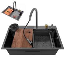 Cuba Goumert Premium Pia Inox Cozinha Luxo Torneira Lavador Copos Dispenser Temperatura Regulavel Cuba Goumert Premium Pia Inox Cozinha Luxo Torneira Lavador Copos Dispenser Temperatura Regulavel