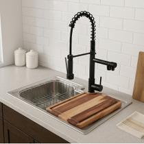 Cuba Gourmet 50x40cm Inox 304 Com Torneira Gourmet e Tábua