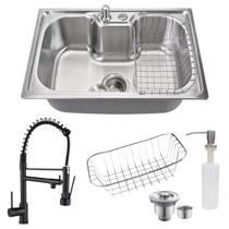 Cuba Gourmet 60x42cm Inox304 + Acessórios E Torneira Gourmet
