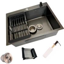Cuba Gourmet 60x45cm C/ Acessórios Aço Inox Cozinha Pia
