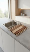 Cuba Gourmet Aço Inox 50x40cm c/ Tábua e Acessórios
