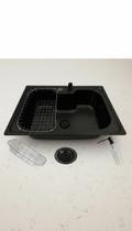 Cuba Gourmet Aço Inox Preta 50x40cm com Acessórios