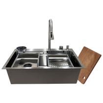 Cuba Gourmet Cascata Aço Inox 304 com Torneira Premium