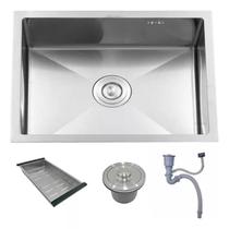 Cuba Gourmet Cozinha 50x40 Completa Aço Inox 304 Escovado Prata