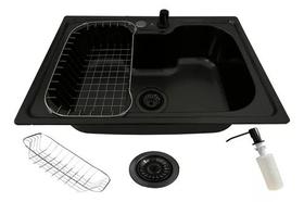 Cuba Gourmet Cozinha Aço Inox Com Acessórios 50x40cm Preta