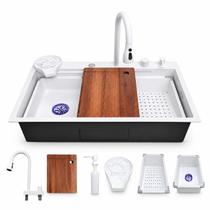Cuba Gourmet Cozinha Torneira Cascata Lavador Copos Branca Cuba Gourmet Cozinha Torneira Cascata Lavador Copos Branca