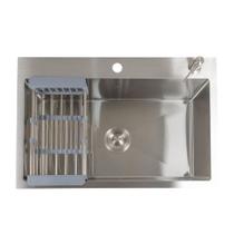 Cuba Gourmet Inox Escovada 68cmx45cm completa com acessórios Vimer