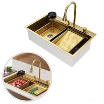 Cuba Gourmet Para Cozinha Miami Dourada Aço Inox 304 GoldenX