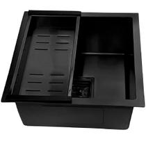 Cuba Gourmet Premium Quadrada Aço Inox Preta 44x44cm com Acessórios - CUB-020 - STILLUS HOME