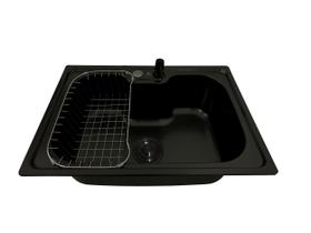 Cuba Gourmet Preta Inox 60x42cm Completa com Acessórios Stillus Home