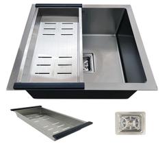 Cuba Gourmet Quadrada Aço Inox 304 Escovada 44x44cm Premium