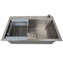 Cuba Gourmet Quadrada Aço Inox Escovado 60x40cm com Acessórios - CUB-006 - STILLUS HOME Cuba Gourmet Quadrada Aço Inox Escovado 60x40cm com Acessórios - CUB-006 - STILLUS HOME