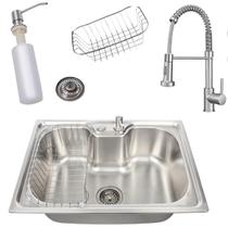 Cuba Gourmt 60x42cm C/Acessorios + Torneira Gourmet Cozinha