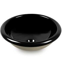 Cuba Icasa De Sobrepor Redonda 32Cm Il62 Preto