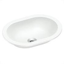 Cuba incepa sobrepor oval branca 43x31cm Cuba incepa sobrepor oval branca 43x31cm