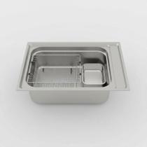 Cuba Inox com cesto e escorredor 65x45x19 Duranox 30507 Cuba Inox com cesto e escorredor 65x45x19 Duranox 30507