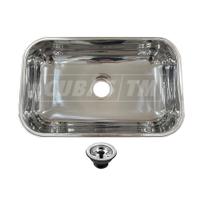 Cuba Inox Cozinha Alto Brilho N2 Tecnocuba 56x34x17cm válvula gratuita