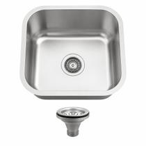 Cuba Inox Cozinha Belcca 45x45x20cm Escovada Com Válvula CAI20101 Cuba Inox Cozinha Belcca 45x45x20cm Escovada Com Válvula CAI20101