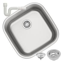 Cuba Inox Cozinha Tramontina Aria Maxi 40x40 Acetinada 94029/102 Com Sifão Cuba Inox Cozinha Tramontina Aria Maxi 40x40 Acetinada 94029/102 Com Sifão
