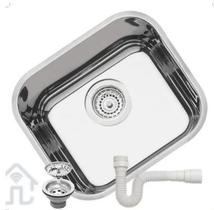 Cuba Inox Cozinha Tramontina Prime Lavínia 40x34x17 Alto Brilho Luxo C/Sifão