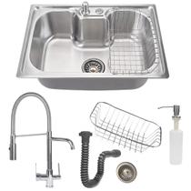 Cuba inox escovado 50x40 e torneira com entrada para filtro Cuba inox escovado 50x40 e torneira com entrada para filtro