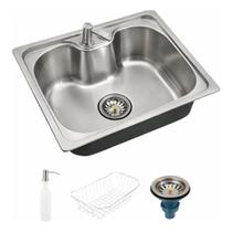 Cuba Inox Gourmet Cozinha 50x40cm Com Válvula Luxo Cuba Inox Gourmet Cozinha 50x40cm Com Válvula Luxo