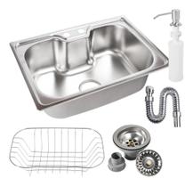 Cuba Inox Gourmet Cozinha Kit Completo + Válvula 60x42cm