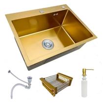 Cuba Inox Gourmet Dourada Quadrada 60x45 Cozinha Acessórios Brinovar Cuba Inox Gourmet Dourada Quadrada 60x45 Cozinha Acessórios Brinovar