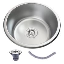 Cuba Inox Gourmet Redonda Luxo 42X42X20Cm Acessório Brinovar