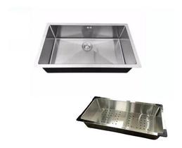 Cuba Inox Gourmet Sollux Embutir 50x40cm Com Valvula + Escorredor B