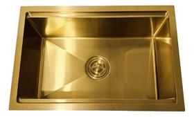 Cuba Inox Gourmet Support Dourada Sobrepor Embutir 75x45cm