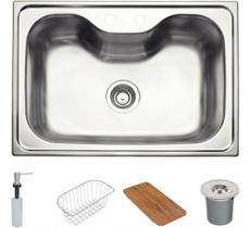 Cuba Inox Morgana 69x49cm Undermount Completa Cuba Inox Morgana 69x49cm Undermount Completa