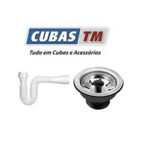 Cuba Inox N1 46x30x14cm Tecnocuba Válvula e Sifão Flexível Gratuitos Aço 430