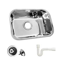 Cuba inox Nº1 46x30x14 Aço Inox 430 Alto Brilho