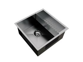 Cuba Inox Quadrada 400 X 400 Com Escorredor E Válvula