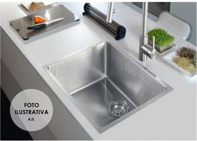 Cuba Inox Quadrada Gourmet Calha C Valvula 60 X 40 Pia Umida - Estilo e Funcionalidade para Seu Espaço AJLstore